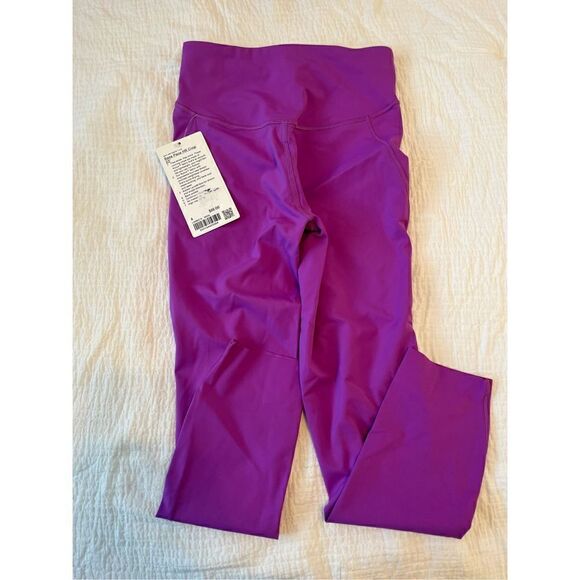 Lululemon Base Pace High-Rise Crop 23" Magenta NEW - Picture 7 of 9
